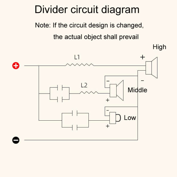High Medium And Low 3-Way Audio Crossover Home Cinema Speaker Divider, Style: 305B Model