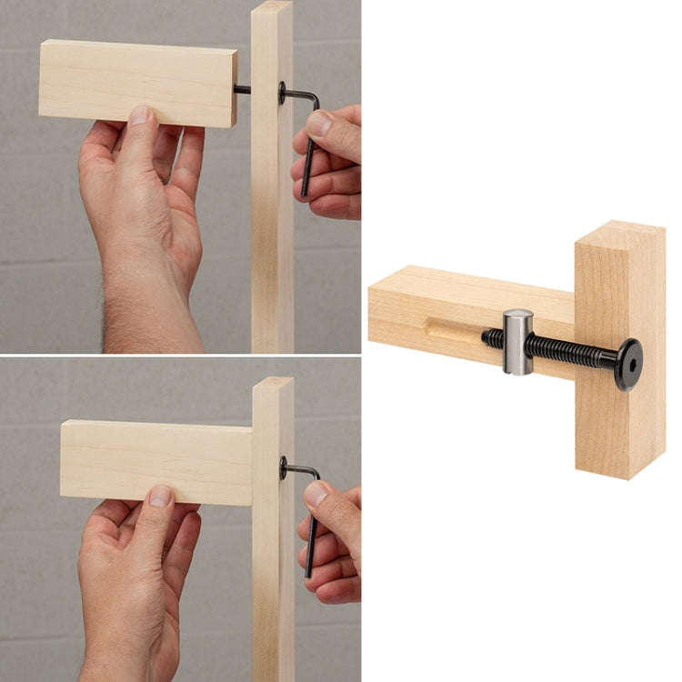 MG0-000-0011 2 In 1 Flat Head Cross Oblique Drill Hole Puncher Locator Doweling Jig Bed Cabinet S...