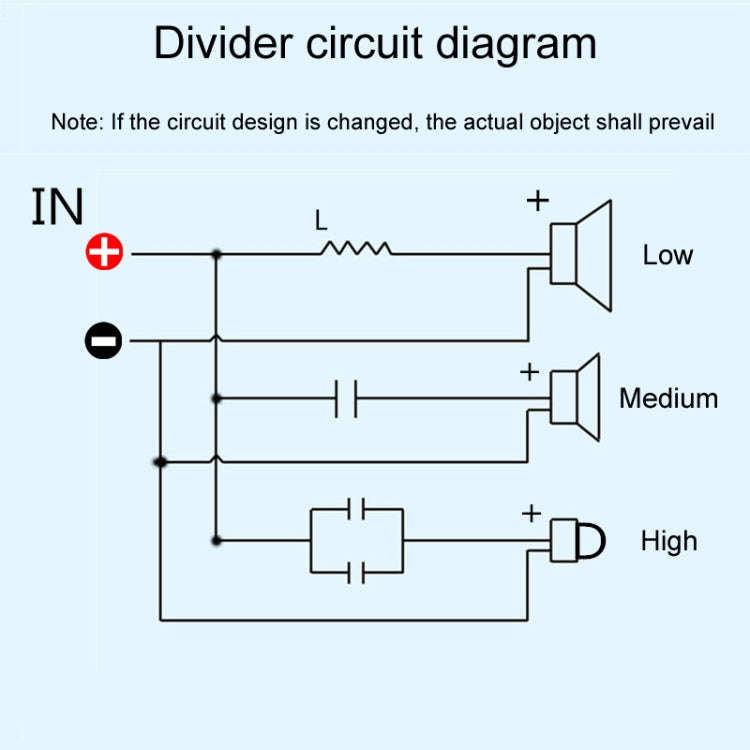 PUV-W3 High Medium And Low 3-Way Audio Crossover Home Cinema Speaker Divider, Style: D Model
