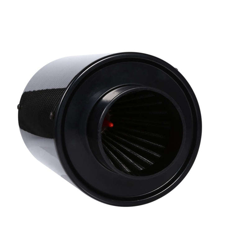 Carbon Fiber Air Intake Bellows Air Filter Kit Car Modification(Without Turbo Fan)