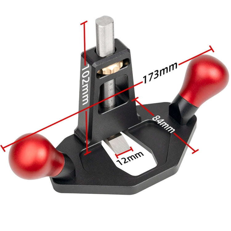 Router Planer Right Angle Tenon Shoulder Trimming Slotting Planer DIY Woodcraft Tool, Model: Wood...
