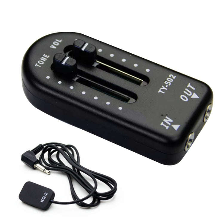 Stick-on Miniature Violin Guitar Universal Pickup(Black)