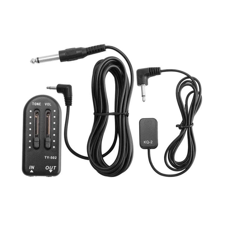 Stick-on Miniature Violin Guitar Universal Pickup(Black)