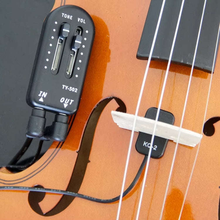 Stick-on Miniature Violin Guitar Universal Pickup(Black)