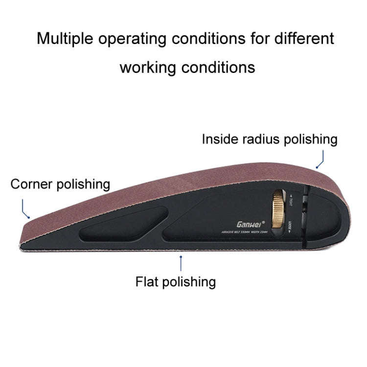 Ganwei Sandpaper Holder Adjustable Manual Curve Grinding Polishing Belt Sander Sandboard Woodwork...