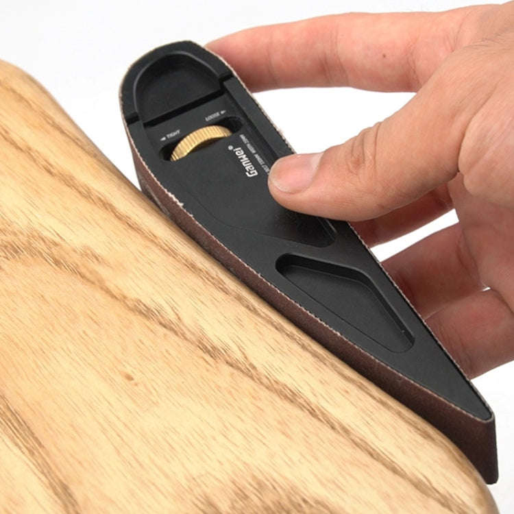 Ganwei Sandpaper Holder Adjustable Manual Curve Grinding Polishing Belt Sander Sandboard Woodwork...