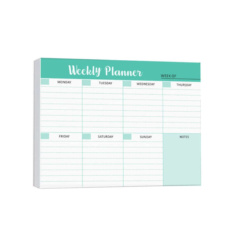 B5 52 Sheets Weekly Planner Tear-away Notepad Schedule Book To Do List Day Priorities(Style B)