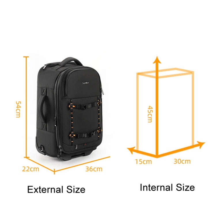 Cwatcun D136 Generation 1 Large Camera Trolley Shoulder Bag Large Capacity Outdoor Photography St...