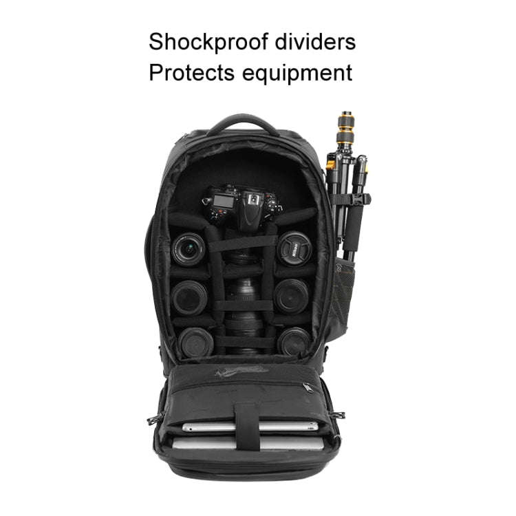 Cwatcun D136 Generation 1 Large Camera Trolley Shoulder Bag Large Capacity Outdoor Photography St...