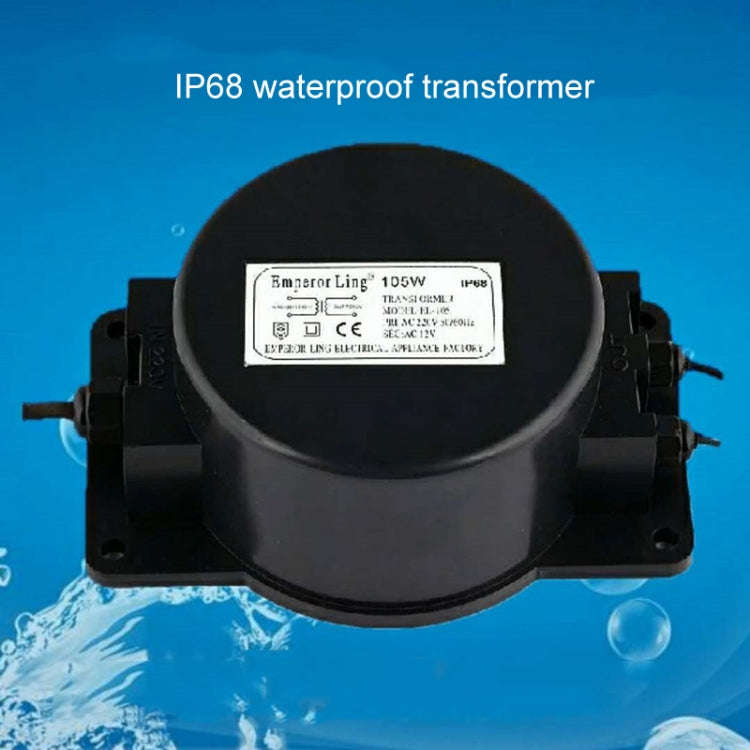 Lighting Transformer 220V To AC 12V/24V Waterproof LED Underwater Light Power Adapter, Power: 105...