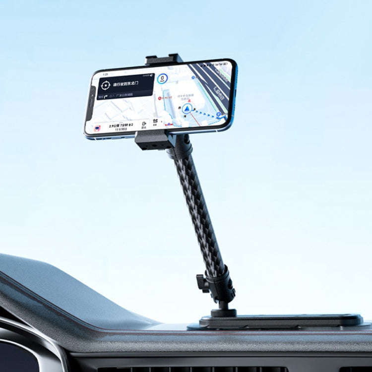 Car Phone Mount Extension Arm Double Jointed Swivel Adjustment Carbon Fiber Bracket Connecting Ro...