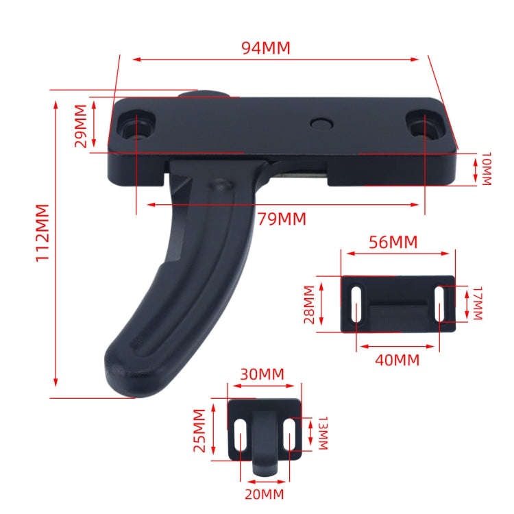 RV Screen Door Replacement L-shaped Handle, Style: Left Handle