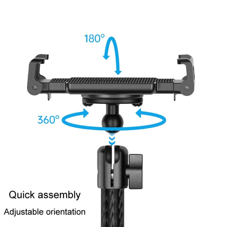 Telescopic Car Phone Mount Extension Arm Double Jointed Swivel Carbon Fiber Bracket Connecting Ro...