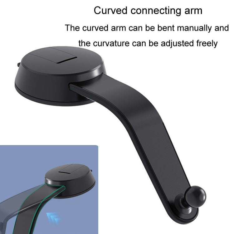 For iPad Car Tablet Holder Suction Cup Mount Car Dashboard Cellphone Stand(Black)