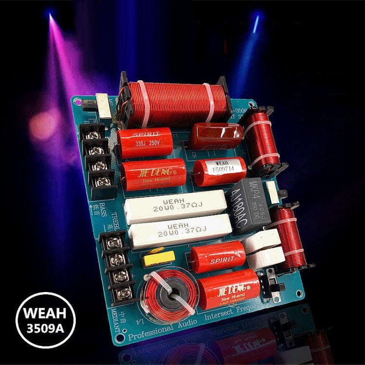 3509A High Medium And Low 3-Way Audio Crossover Stage Speaker Divider(B Model Red)