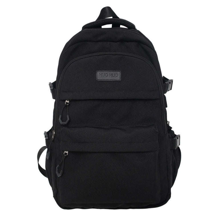 Student Backpack Lightweight Travel Bag Large Capacity Commuter Bag For Men And Women(Black)