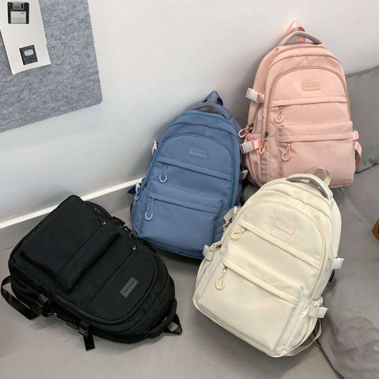 Student Backpack Lightweight Travel Bag Large Capacity Commuter Bag For Men And Women(Black)