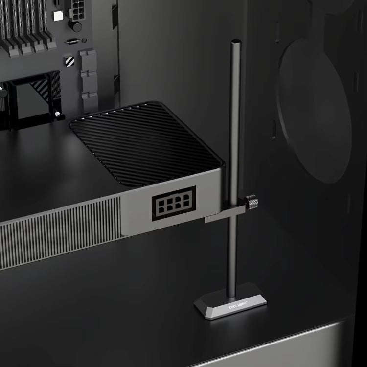 COOLMOON GH260 Desktop Computer Vertical Mounted Graphics Card Protection Shelf Metal Rod Magneti...