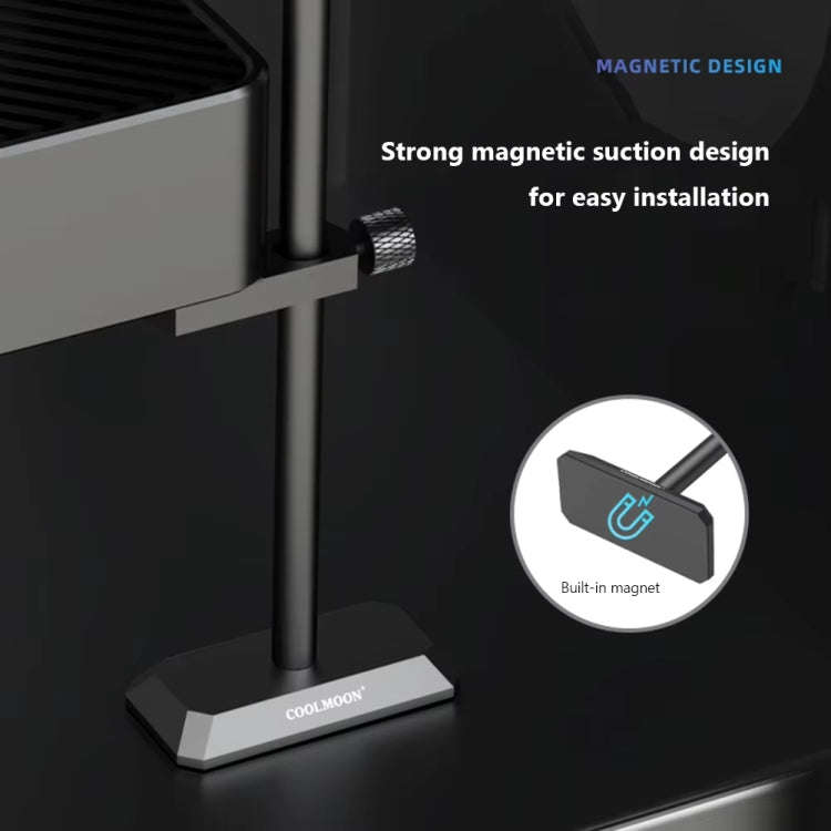 COOLMOON GH260 Desktop Computer Vertical Mounted Graphics Card Protection Shelf Metal Rod Magneti...