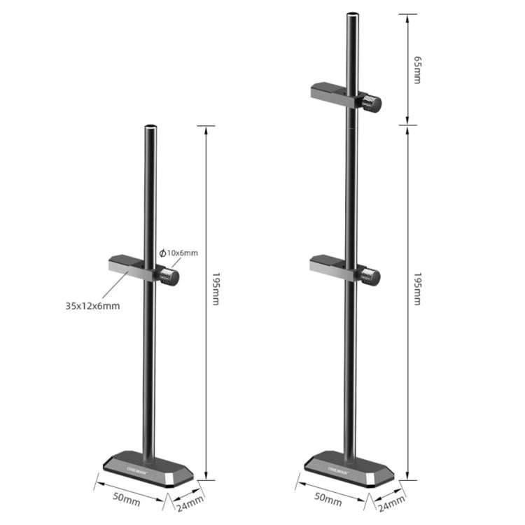 COOLMOON GH260 Desktop Computer Vertical Mounted Graphics Card Protection Shelf Metal Rod Magneti...