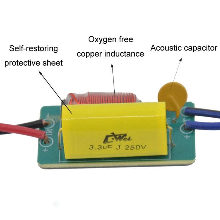 WEAH-T-4 Car Modification Tweeter Crossover Hi-Fi Audio Divider, Style: A Model