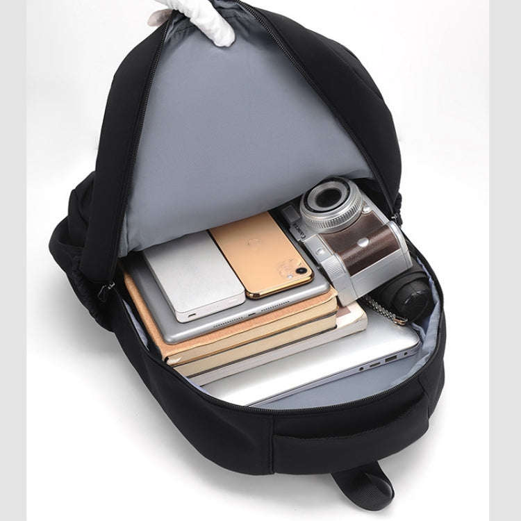 Solid Color Backpack Teenager School Bag Travel Shoulder Bag For Men Women(Gray)