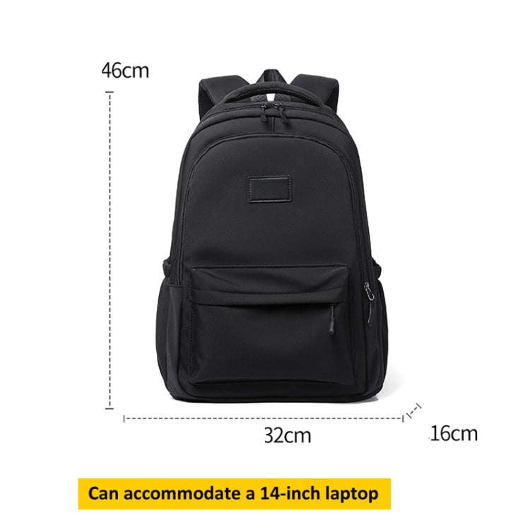 Solid Color Backpack Teenager School Bag Travel Shoulder Bag For Men Women(Gray)