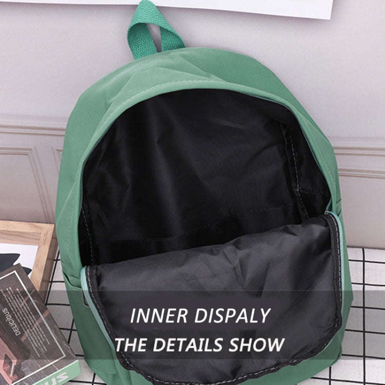 Women Solid Color Backpack Simple Travel Commuter Bag Satchel(Black)
