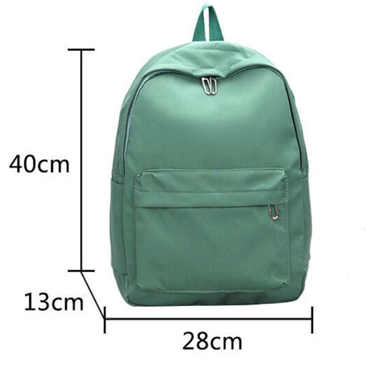 Women Solid Color Backpack Simple Travel Commuter Bag Satchel(Black)