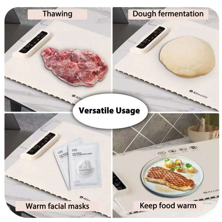 240W Electric Warming Tray Food Warmer with Adjustable Temperature, Timed Close AU Plug