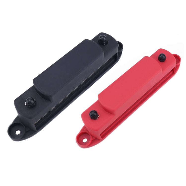 M6 2-post 12-way RV Yacht Terminal Nylon Flame Retardant Busbar, Color: Red
