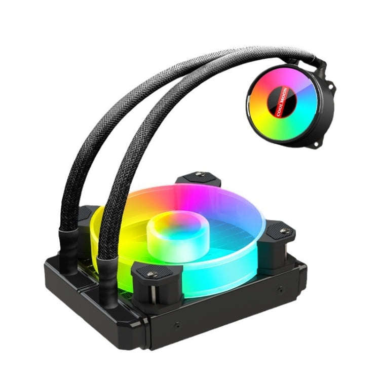 COOLMOON RGB120 5V ARGB Integrated Single Row Multi-Platform CPU Cooler(Black)