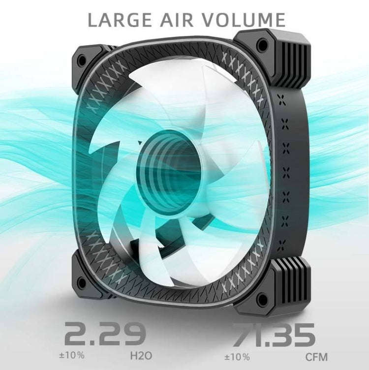 COOLMOON CM-YM-360T Computer ARGB Temperature Display Lens Multi-Platform Integrated CPU Cooler(W...