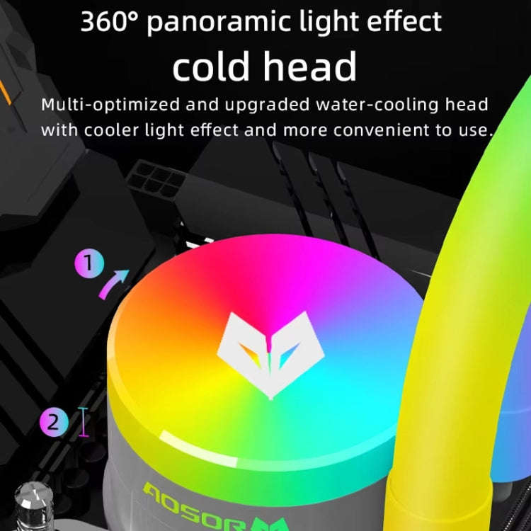 COOLMOON AS360 Magic Diamond Edition Computer Cooler ARGB Water Cooling Light Integrated CPU Radi...