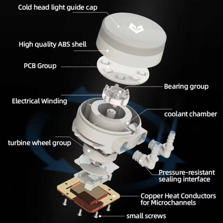 COOLMOON AS360 Magic Diamond Edition Computer Cooler ARGB Water Cooling Light Integrated CPU Radi...