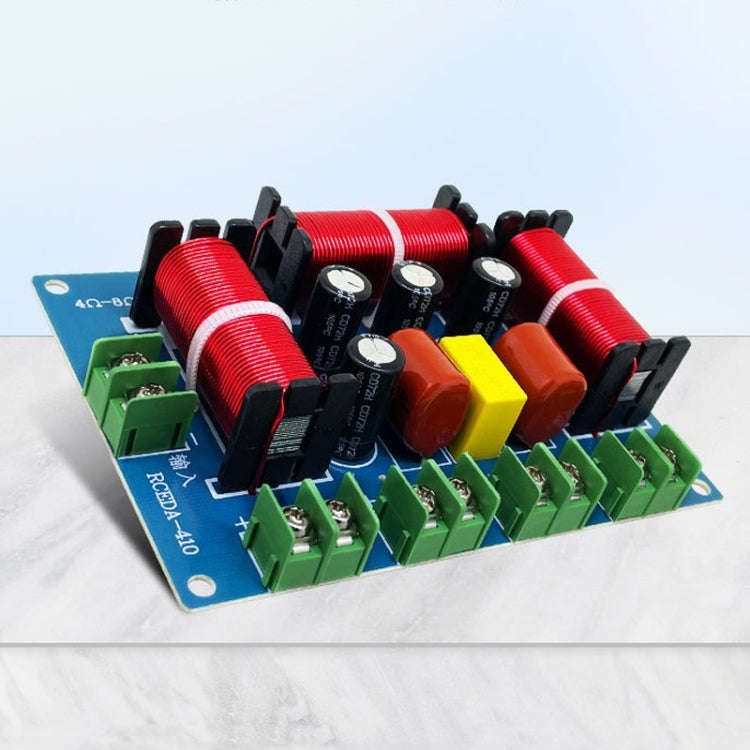 RCEDA-410 Two High One Medium One Low 4-Way Speaker Crossover Audio Modification Divider