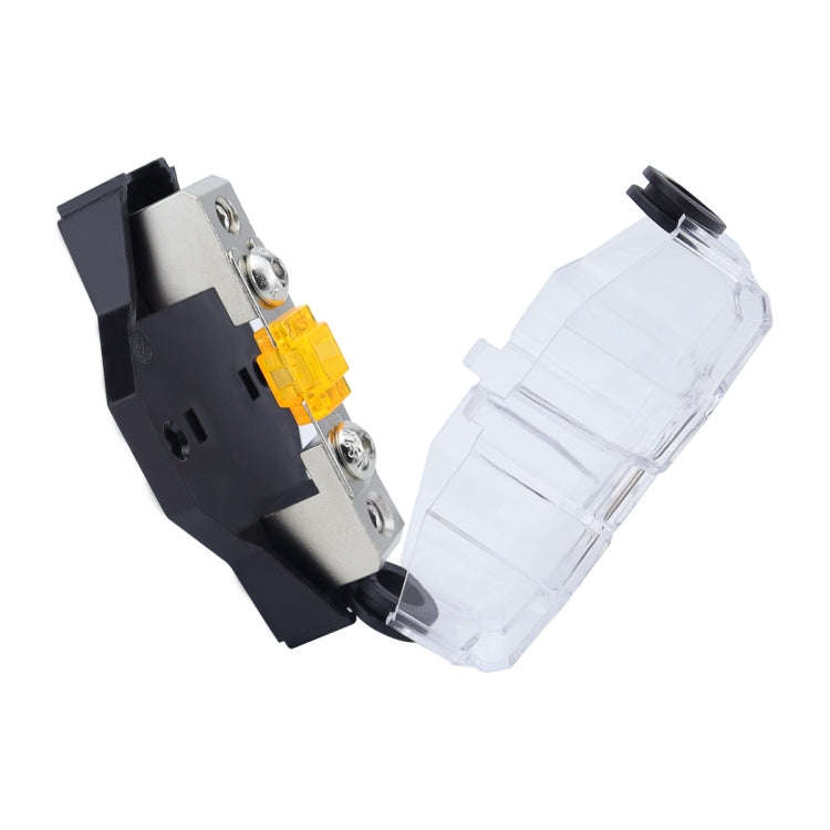 80A Car Audio Amplifier Modified Solid Brass Fuse Holder With Transparent Cover, Specifications: ...