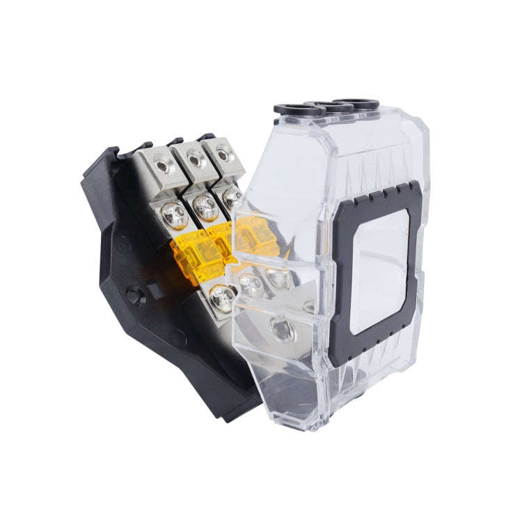 80A Car Audio Amplifier Modified Solid Brass Fuse Holder With Transparent Cover, Specifications: ...