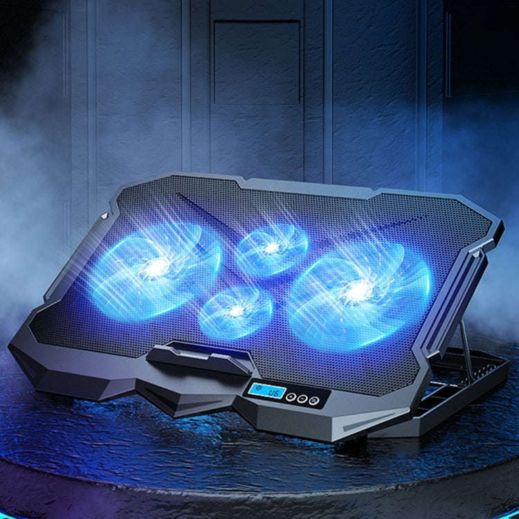 ICE COOREL K22 4-fans Adjustable Laptop Radiator Base with Atmosphere Light with Speed Regulation