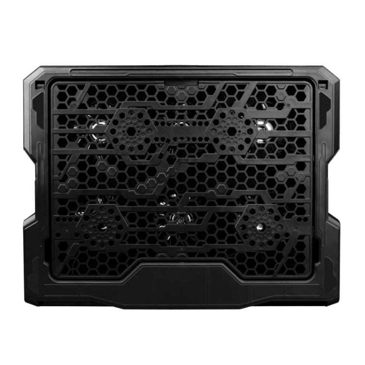 ICE COOREL K6 6-fans Adjustable LCD Display Laptop Stand Radiator(Black)