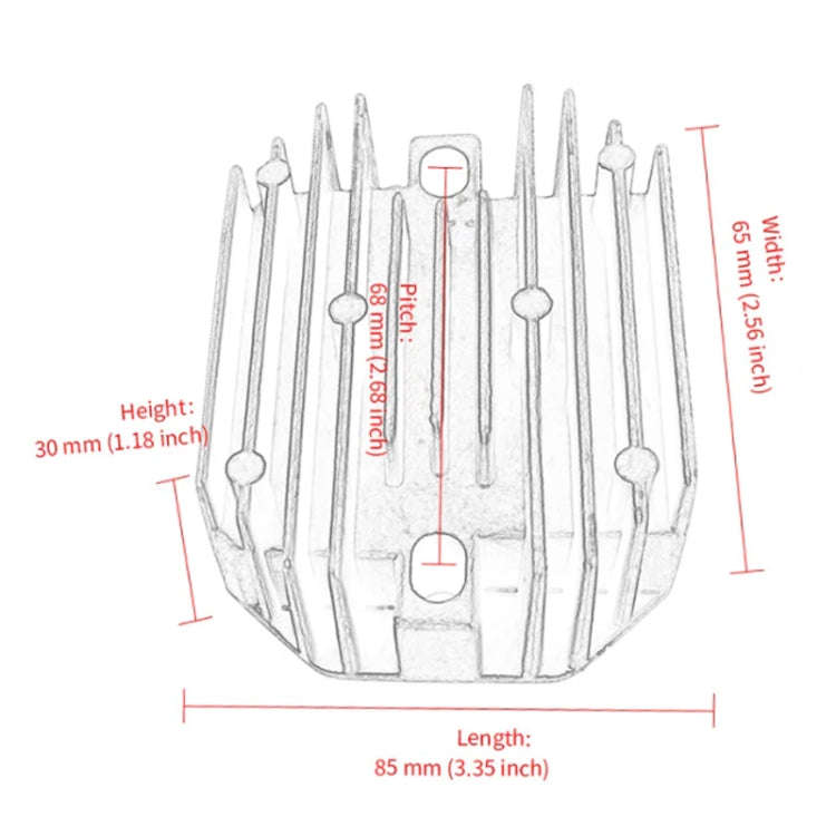 6 Pin Motorcycle Voltage Regulator Rectifier For RS5101 RS5155 15351-64600 15351-64601 M802471