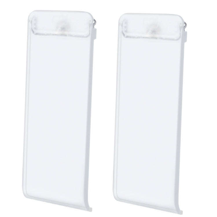 For Nintendo Switch Console 2pcs Replacement Kickstand Back Shell Holder(Transparent White)