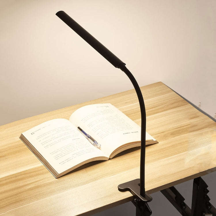 LED Table Lamp With Clamp & Flexible Gooseneck USB Reading Light Bedside Lamp, Spec: Touch Dimmin...
