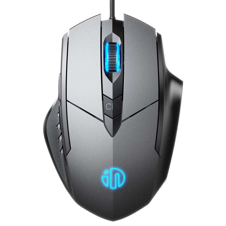 Inphic PW1H Wired Silent Illuminated Computer Gaming 6-Button Mouse(Gray)