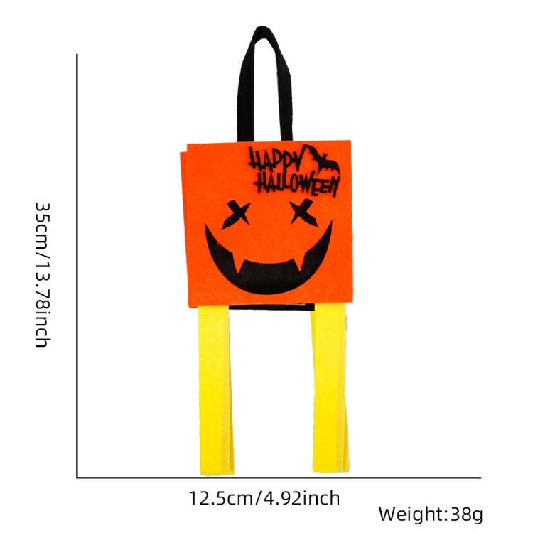 Halloween Felt Candy Bag Party Costume Three-Dimensional Handbag, Color: Demon Fan Banner Flag