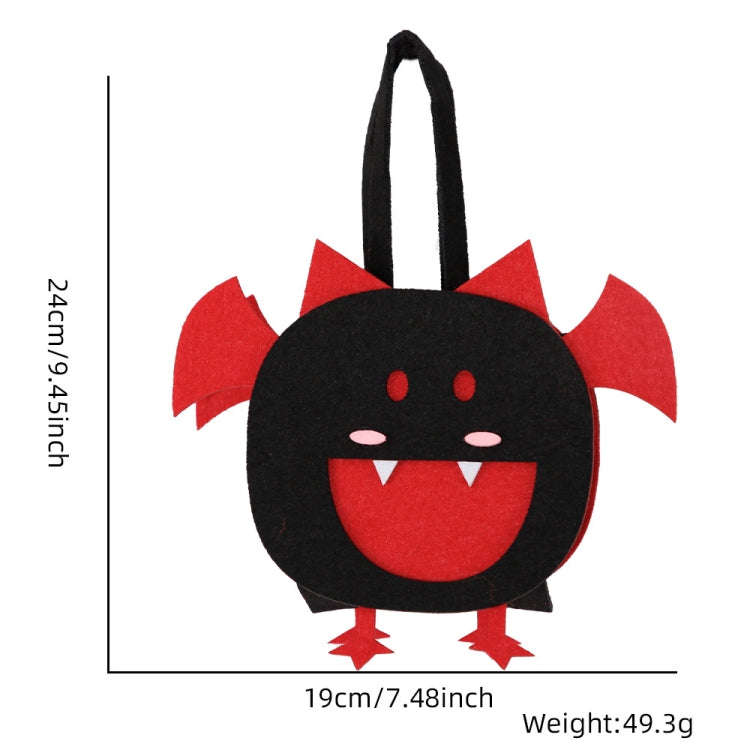 Halloween Felt Candy Bag Party Costume Three-Dimensional Handbag, Color: Cute Bat