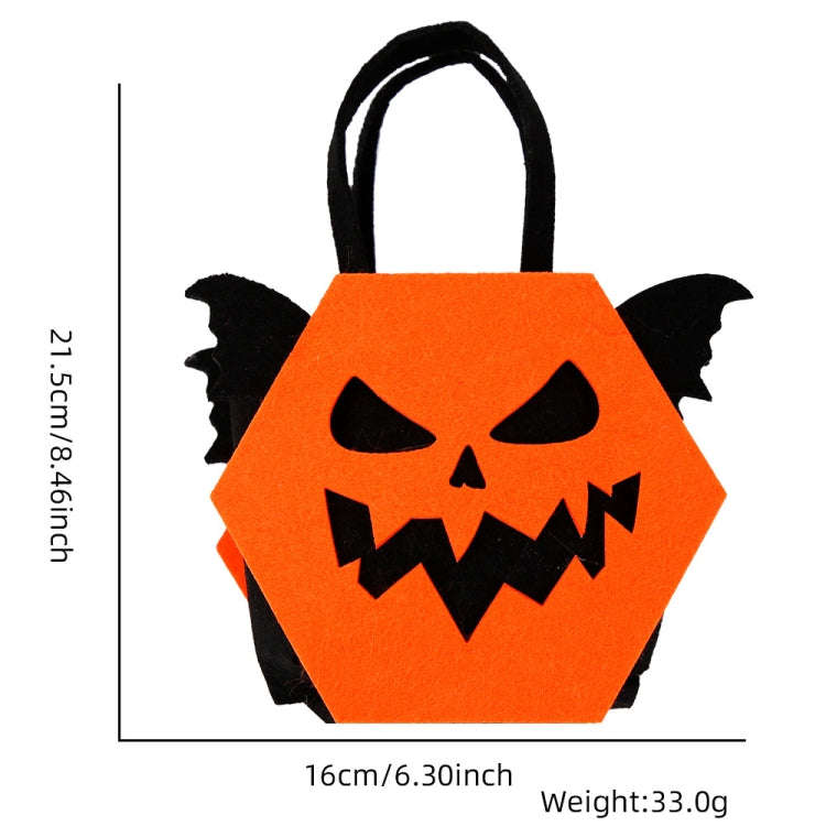 Halloween Felt Candy Bag Party Costume Three-Dimensional Handbag, Color: Devil Wings
