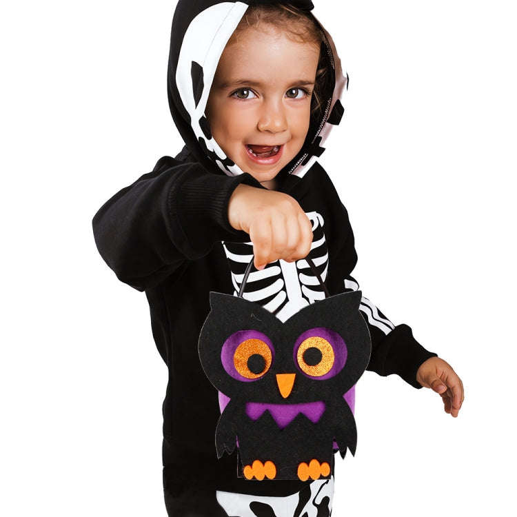 Halloween Felt Candy Bag Party Costume Three-Dimensional Handbag, Color: Scared Skull