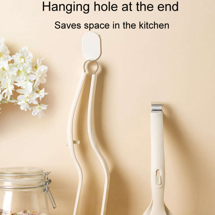Household Spatula Clip Kitchen Anti-Scald And High Temperature Resistant Food Clamp(White)