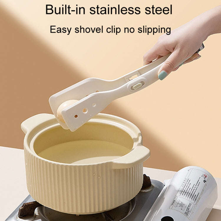 Household Spatula Clip Kitchen Anti-Scald And High Temperature Resistant Food Clamp(White)